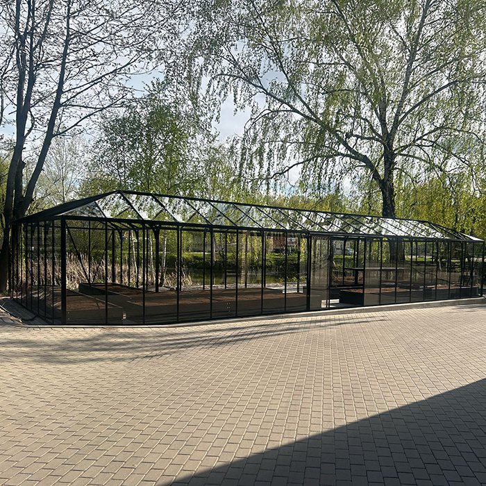 Premiumväxthus i aluminium för användning under skiftande årstider