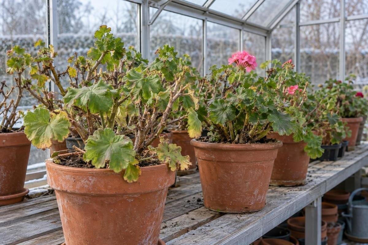 Övervintra pelargoner i växthus – vila eller tillväxt