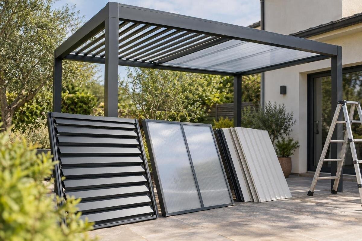 Går det att byta tak på en befintlig pergola?