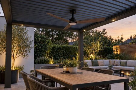 Fungerar det med takfläkt i en pergola?