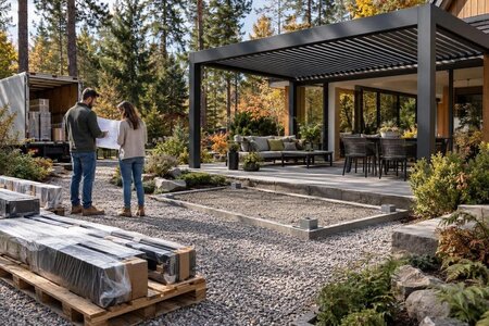 Köpa pergola på Black Friday: planera fundament, leveransväg och montering