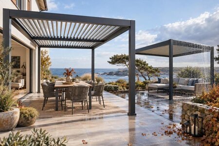 Välj pergola på Black Friday: tolka uppgifter om vind, regn och snö