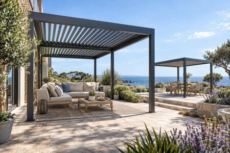 Att köpa en pergola till en redan stenlagd uteplats