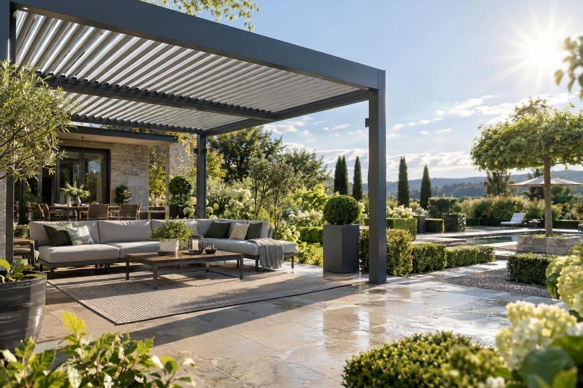 Så köper du en pergola för stark sommarsol