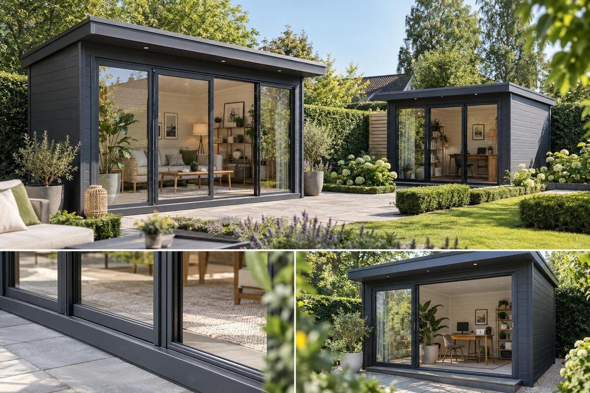 Köpguide: så väljer du ett trädgårdshus med stor glasfront