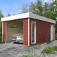 Premium garage i trä – Tåligt, praktiskt och stilrent utformat