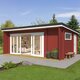 Durano – Elegant trädgårdshus i trä med rymlig glasfasad
