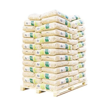 Träpellets (48 påsar packade på en träpall (720 kg))