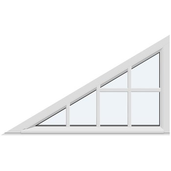 Trekantiga och sneda fönster (Fastkarm - Utan öppning)