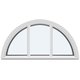 Halvcirkel fastkarm fönster (Utan öppning)