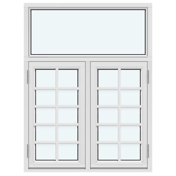 Sidohängt "Kombi" fönster (Utåtgående)