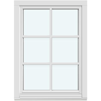 Inåtgående fönster (En båge)
