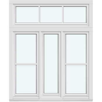 Inåtgående fönster (Två bågar)