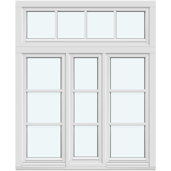 Inåtgående fönster (Två bågar)