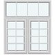 Vertikalt Vridfönster (Två bågar, utåtgående)