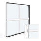 Aluminiumspröjsar mellan glas RAL 9016