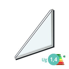 26mm 2-glas med varm kant (CHR)