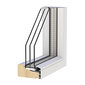 Furu från mitten av träet + aluminium