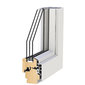 Furu från mitten av träet + aluminium
