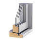 Furu från mitten av träet + aluminium
